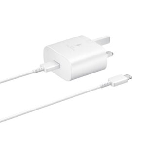 شارژر دیواری سامسونگ 25 وات مدل EP-TA800 سه پین به همراه کابل دو سر تایپ C